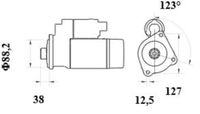 Thumbnail - Startmotor / starter - MS1043 - MAHLE