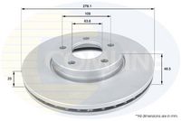 Disc frana COMLINE, Cod: ADC1912V