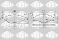 комплект спирачно феродо, дискови спирачки