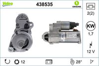 Starter VALEO, Cod: 438535