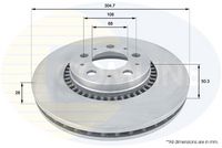 Disc frana COMLINE, Cod: ADC1908V
