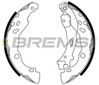 Комплект спирачна челюст GF0291 BREMSI