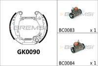 Комплект спирачна челюст GK0090 BREMSI
