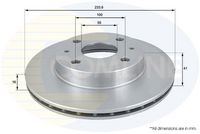 Disc frana COMLINE, Cod: ADC0612V