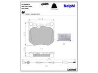 комплект спирачно феродо, дискови спирачки