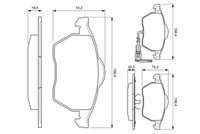 комплект спирачно феродо, дискови спирачки