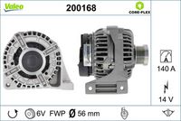 Generator / Alternator VALEO, Cod: 200168