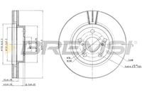 Спирачен диск CD7064V BREMSI