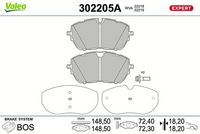 Bremsbelagsatz, Scheibenbremse