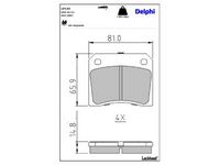комплект спирачно феродо, дискови спирачки