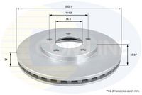 Disc frana COMLINE, Cod: ADC2306V