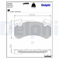 Set placute frana DELPHI, Cod: LP2283