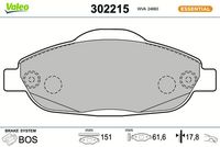 Bremsbelagsatz, Scheibenbremse