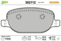 Bremsbelagsatz, Scheibenbremse