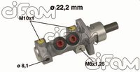 Pompa centrala, frana CIFAM, Cod: 202-489