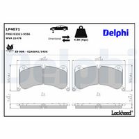 Bremsbelagsatz, Scheibenbremse