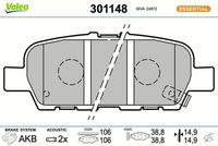 Bremsbelagsatz, Scheibenbremse
