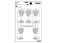 комплект спирачно феродо, дискови спирачки