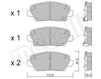Bremsbelagsatz, Scheibenbremse