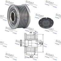 Fulie alternator SIDAT, Cod: 455082