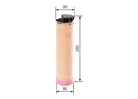 Filtru aer secundar BOSCH, Cod: F 026 400 242