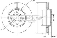 Bremžu diski TX 71-70 TOMEX brakes