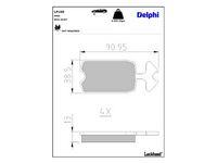 комплект спирачно феродо, дискови спирачки