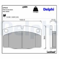 Set placute frana DELPHI, Cod: LP415