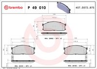 комплект спирачно феродо, дискови спирачки