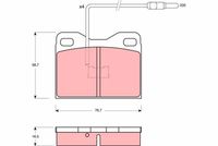 Bremsbelagsatz, Scheibenbremse