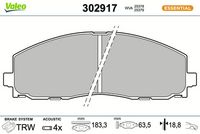 Bremsbelagsatz, Scheibenbremse