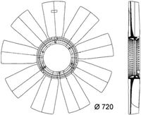 Thumbnail - Koelventilatorwiel - CFW29000P - MAHLE