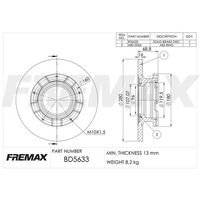 Bremžu diski BD-5633-KT FREMAX