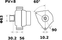 Thumbnail - Dynamo / alternator - MG36 - MAHLE