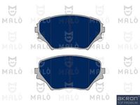Комплект спирачно феродо, дискови спирачки 1050010 AKRON-MALÒ