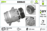 Compresor clima aer conditionat VALEO, Cod: 699643