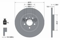 Спирачен диск 54182NC PAGID