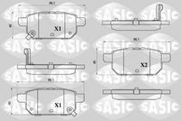 комплект спирачно феродо, дискови спирачки
