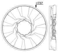 Thumbnail - Koelventilatorwiel - CFW88000P - MAHLE