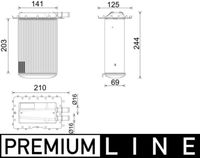 Thumbnail - Intercooler, inlaatluchtkoeler - CI642000P - MAHLE