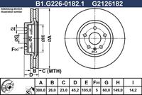 Спирачен диск B1.G226-0182.1 GALFER