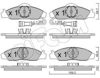 Set placute frana,frana disc CIFAM, Cod: 822-368-0