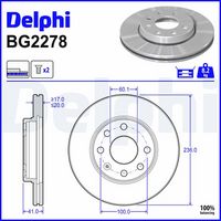 Disc frana DELPHI, Cod: BG2278