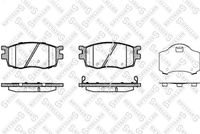 Комплект спирачно феродо, дискови спирачки 001 086B-SX STELLOX