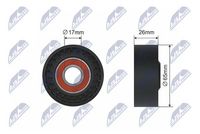 Rola intinzator,curea transmisie NTY, Cod: RNK-RE-001