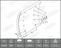 BERAL Remvoeringsset, trommelrem 2