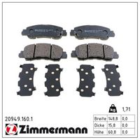 комплект спирачно феродо, дискови спирачки