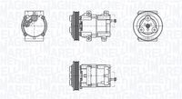 Compresor, climatizare MAGNETI MARELLI, Cod: 350103030066