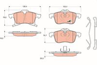 комплект спирачно феродо, дискови спирачки