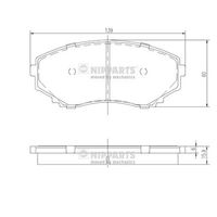 комплект спирачно феродо, дискови спирачки